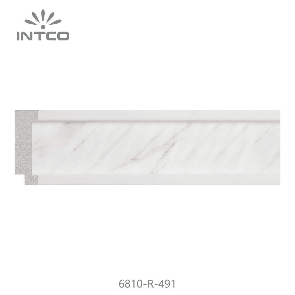 6810-R-491 — 3.8cm Branco PS Moldura para Quadro