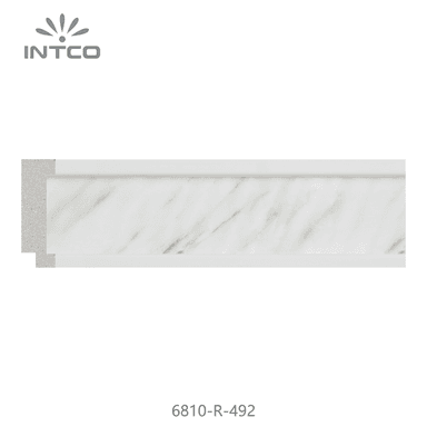 6810-R-492 — 3.8cm Branco PS Moldura para Quadro