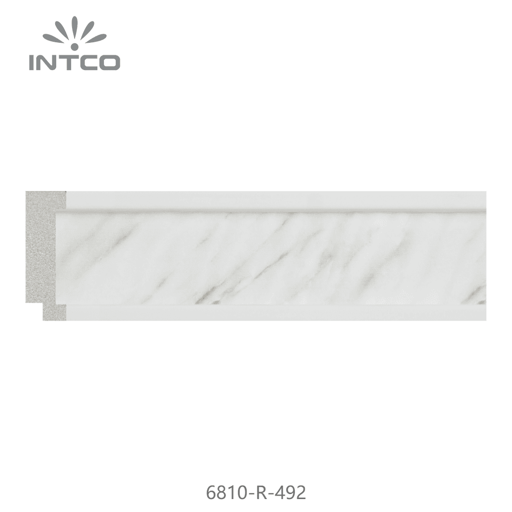 6810-R-492 — 3.8cm Branco PS Moldura para Quadro
