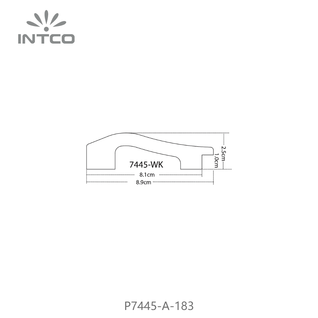 P7445-A-183 — 8.9cm PS Bilderrahmenleiste