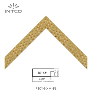 P1014-XM-F8 — 4.06cm Gold PS Bilderrahmenleiste