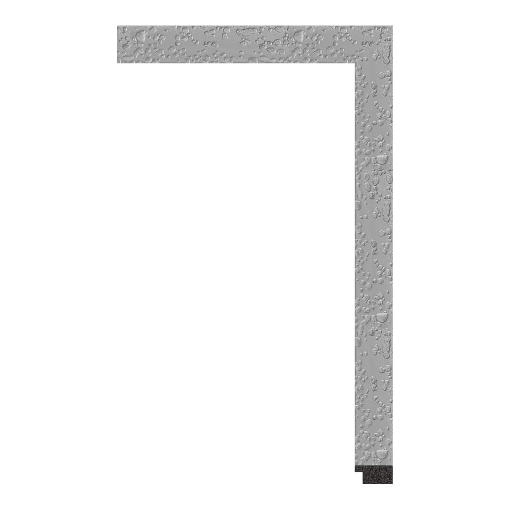 7000-E-004 — 3.18cm Argenté PS Baguette d'Encadrement
