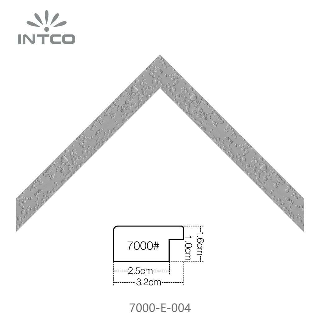 7000-E-004 — 3.18cm Silver PS Picture Frame Moulding