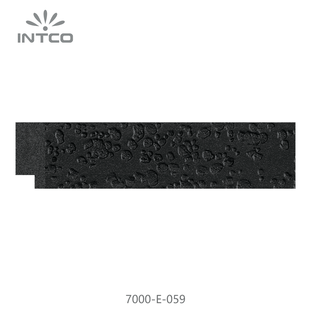 7000-E-059 — 3.18cm Preto PS Moldura para Quadro
