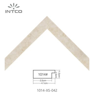 1014-XS-042 — 4.06cm Natur PS Bilderrahmenleiste