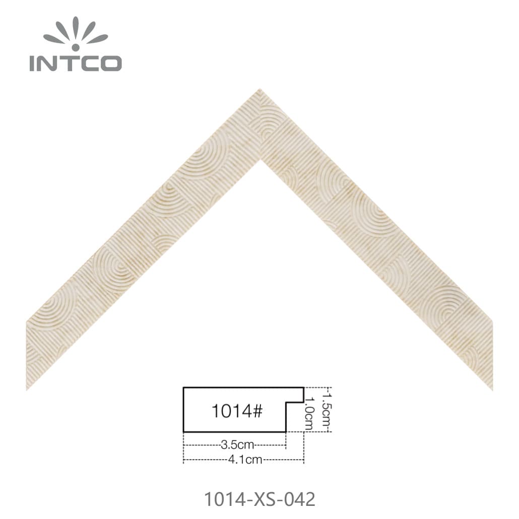 1014-XS-042 — 4.06cm Natur PS Bilderrahmenleiste