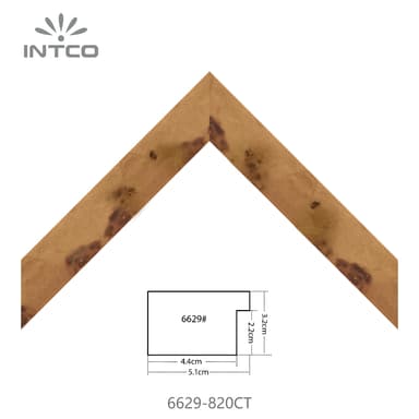 6629-820CT — 5.1cm Natur PS Bilderrahmenleiste