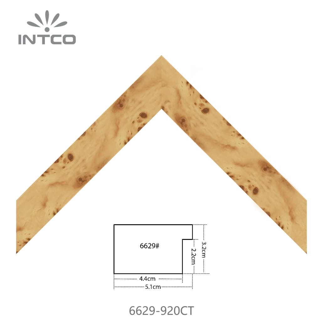 6629-920CT — 5.1cm Natur PS Bilderrahmenleiste