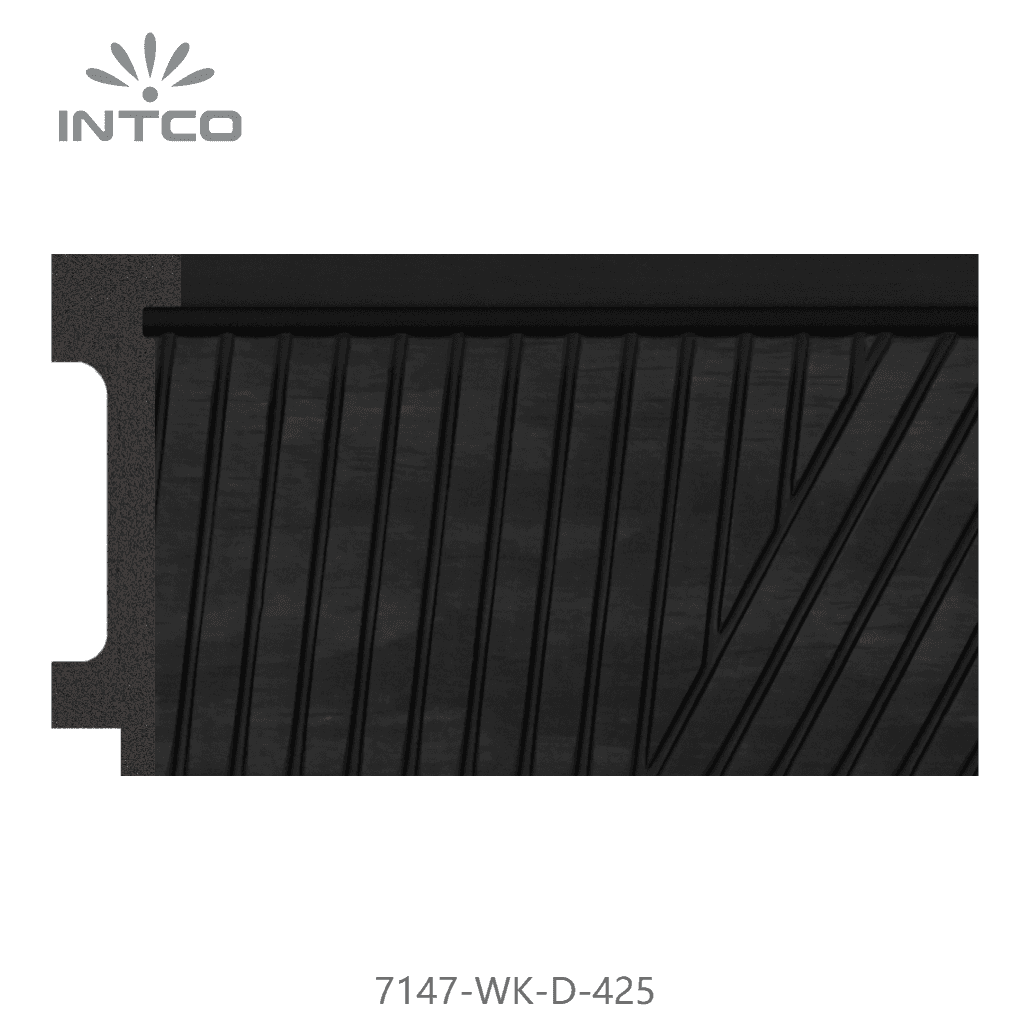 7147-WK-D-425 — 7.6cm Schwarz PS Bilderrahmenleiste