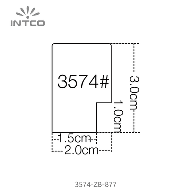 3574-ZB-877 — 2cm Black PS Picture Frame Moulding