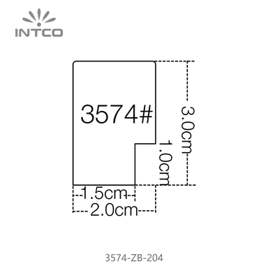 3574-ZB-204 — 2cm Black PS Picture Frame Moulding
