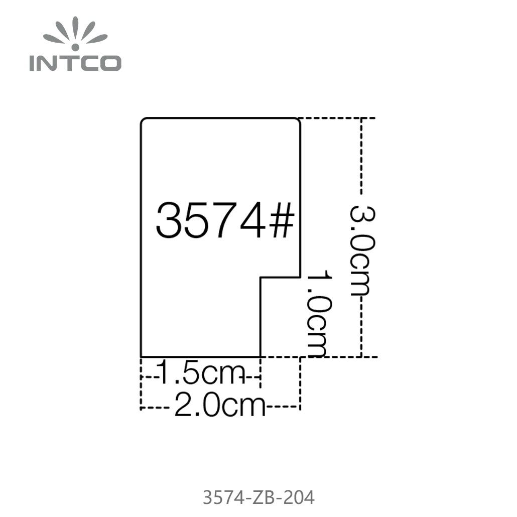 3574-ZB-204 — 2cm Black PS Picture Frame Moulding