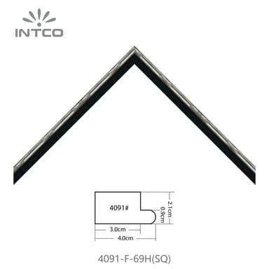4091-F-69H(SQ) — 2.1cm PS Picture Frame Moulding