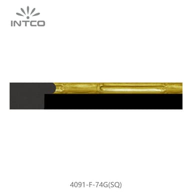 4091-F-74G(SQ) — 2.1cm Gold PS Picture Frame Moulding