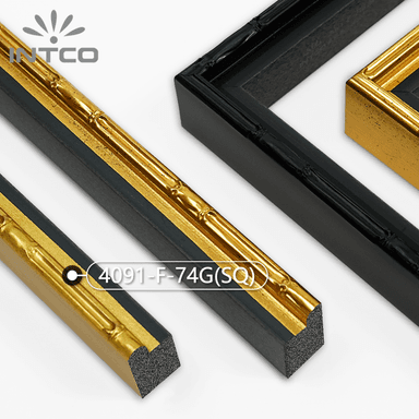 4091-F-74G(SQ) — 2.1cm Gold PS Picture Frame Moulding