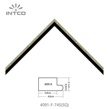 4091-F-74S(SQ) — 2.1cm PS Picture Frame Moulding