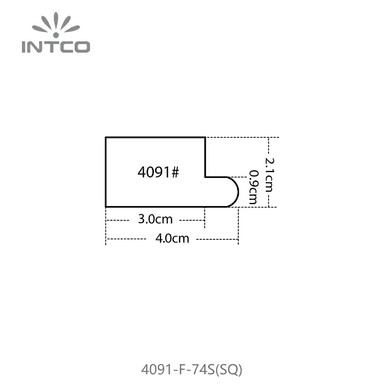 4091-F-74S(SQ) — 2.1cm PS Picture Frame Moulding