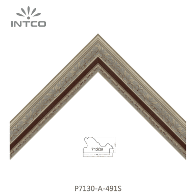 P7130-A-491S — 8cm Prateado PS Moldura para Quadro