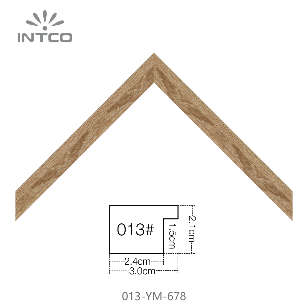 013-YM-678 — 3.07cm Natural PS Picture Frame Moulding