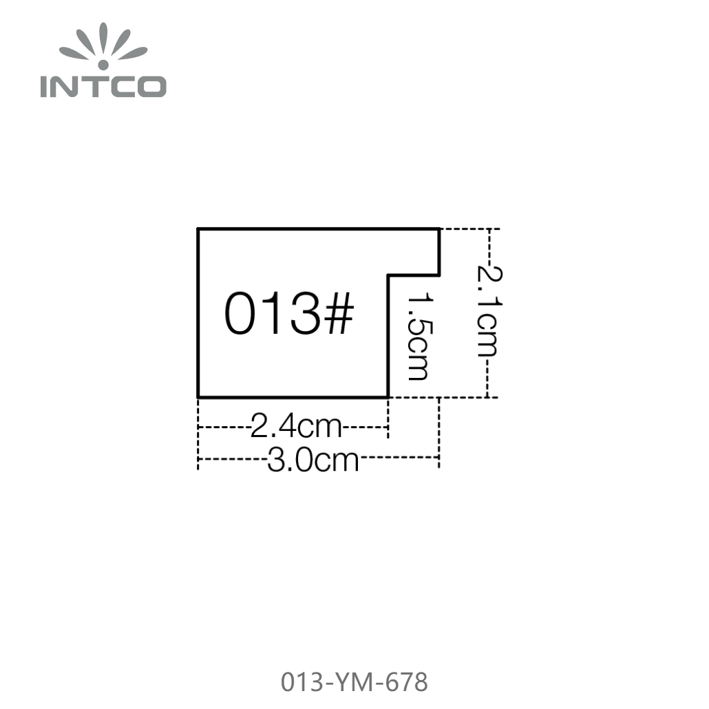 013-YM-678 — 3.07cm Natural PS Picture Frame Moulding