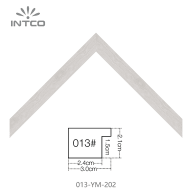 013-YM-202 — 3.07cm Natural PS Picture Frame Moulding