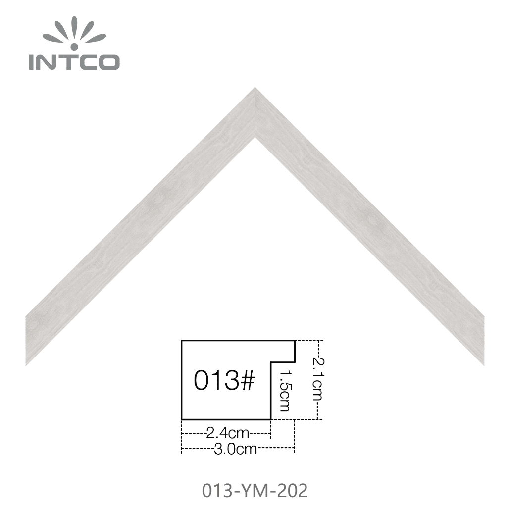 013-YM-202 — 3.07cm Natural PS Picture Frame Moulding