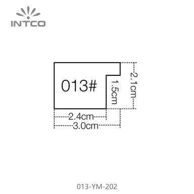013-YM-202 — 3.07cm Natural PS Picture Frame Moulding