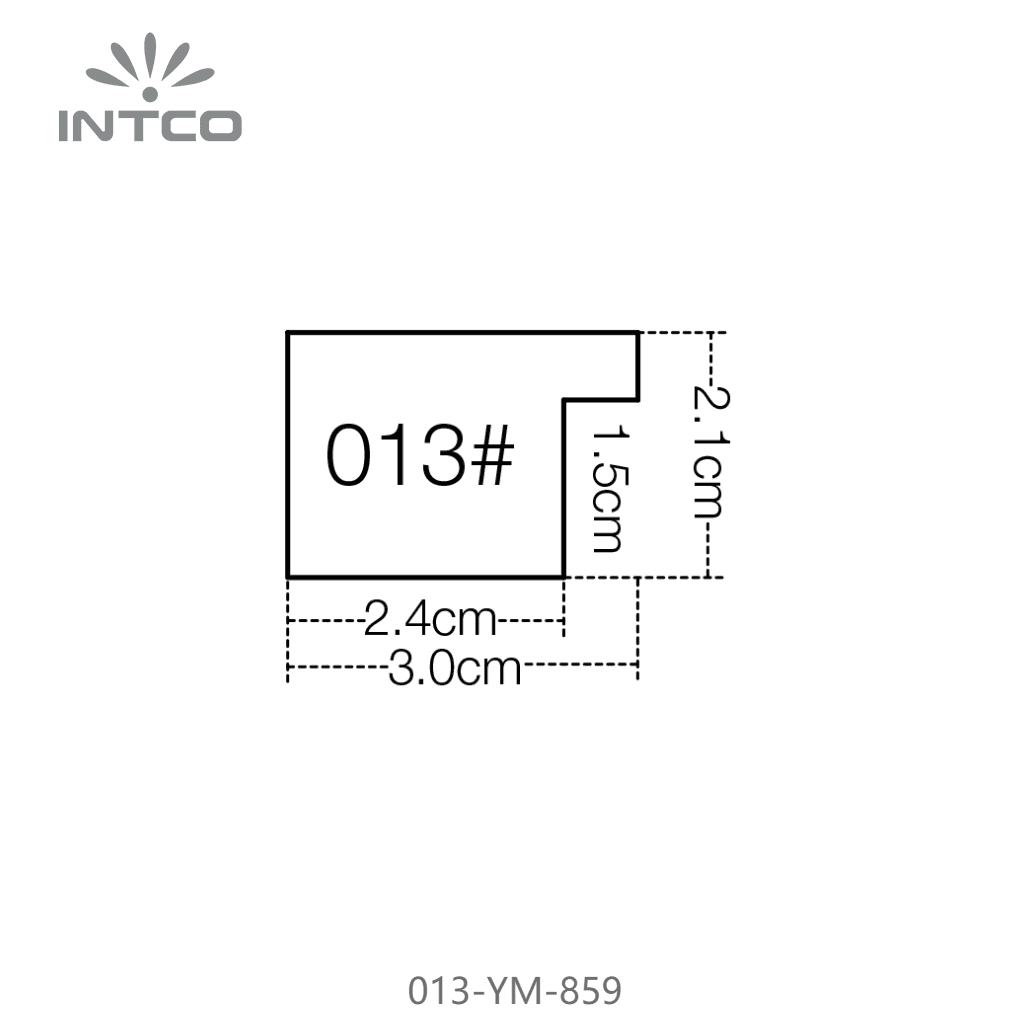 013-YM-859 — 3.07cm Natural PS Picture Frame Moulding