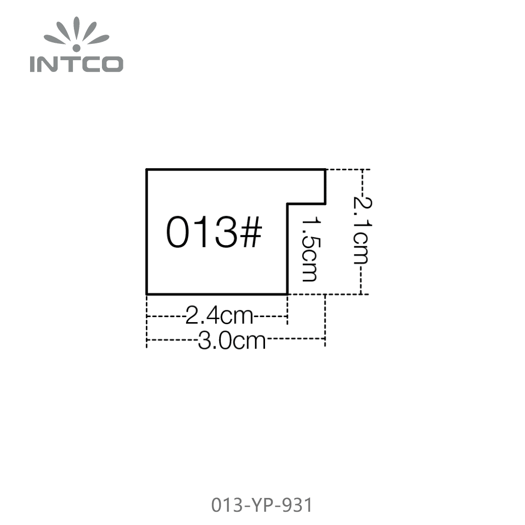 013-YP-931 — 3.07cm PS Picture Frame Moulding
