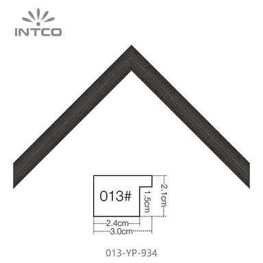 013-YP-934 — 3.07cm Schwarz PS Bilderrahmenleiste