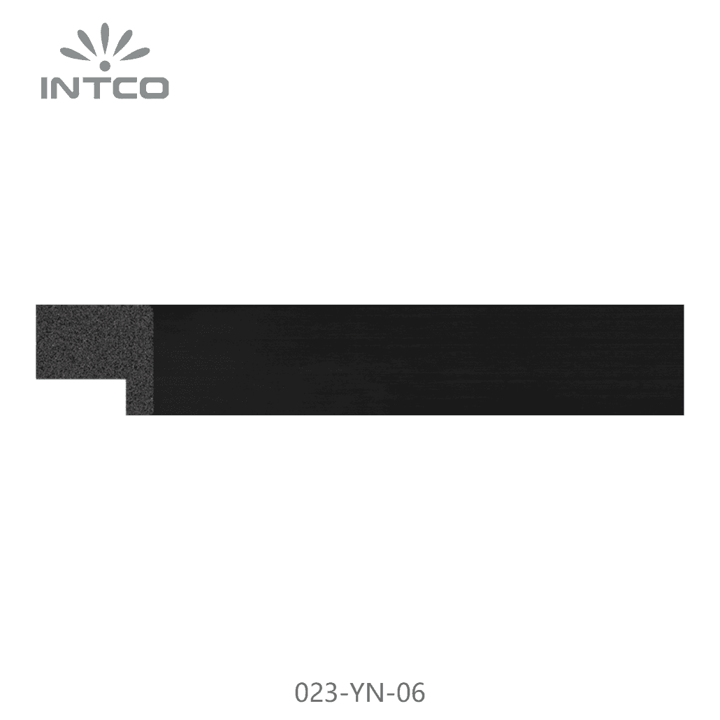 023-YN-06 — 1.95cm Negro PS Moldura para Marco de Fotos
