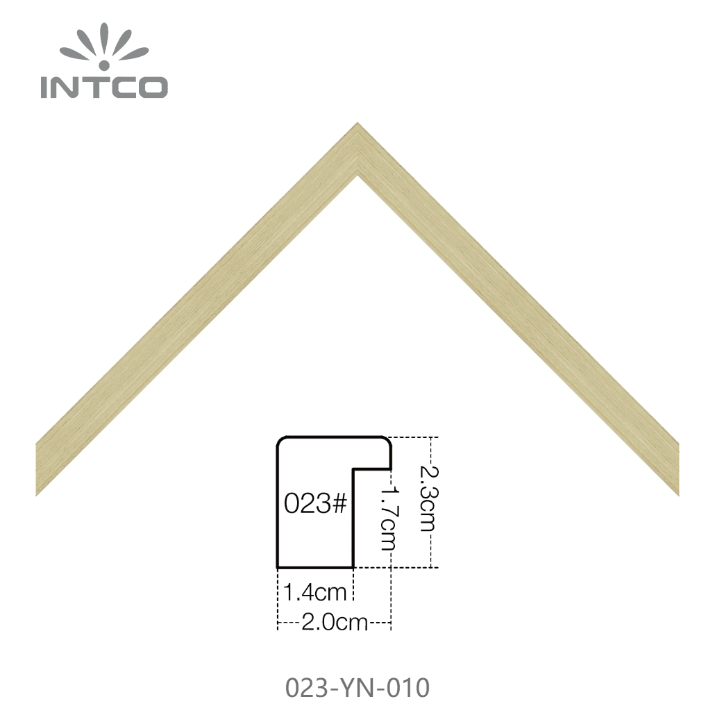 023-YN-010 — 1.95cm Dourado PS Moldura para Quadro