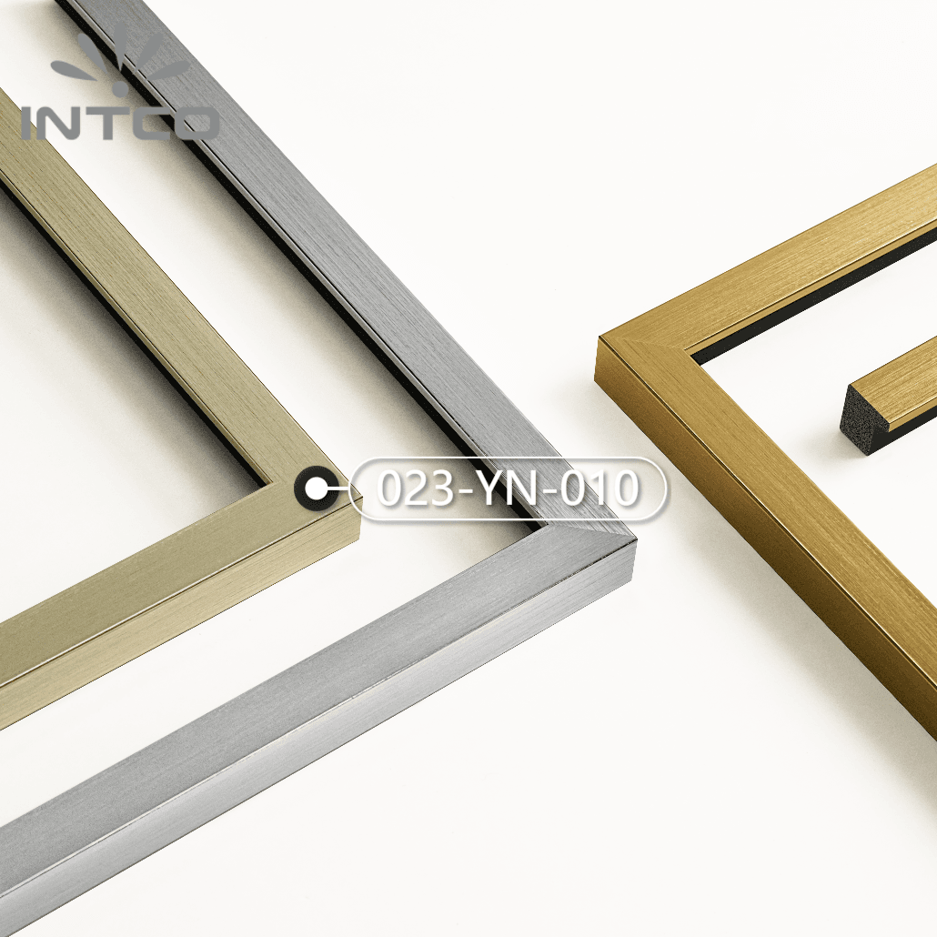 023-YN-010 — 1.95cm Dourado PS Moldura para Quadro