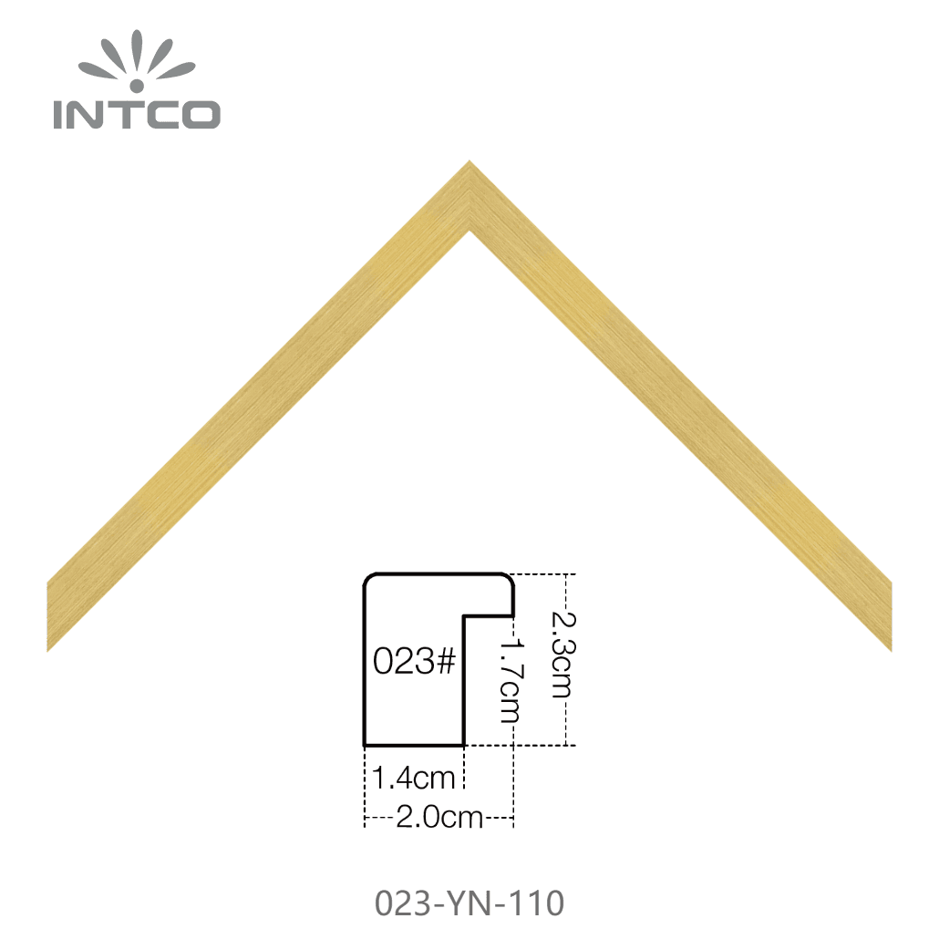 023-YN-110 — 1.95cm Gold PS Bilderrahmenleiste
