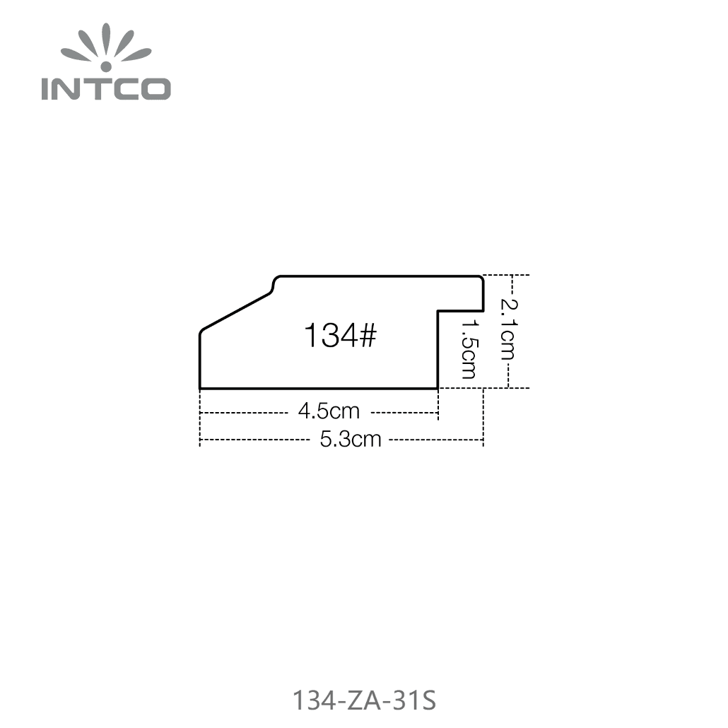 134-ZA-31S — 5.3cm PS Picture Frame Moulding