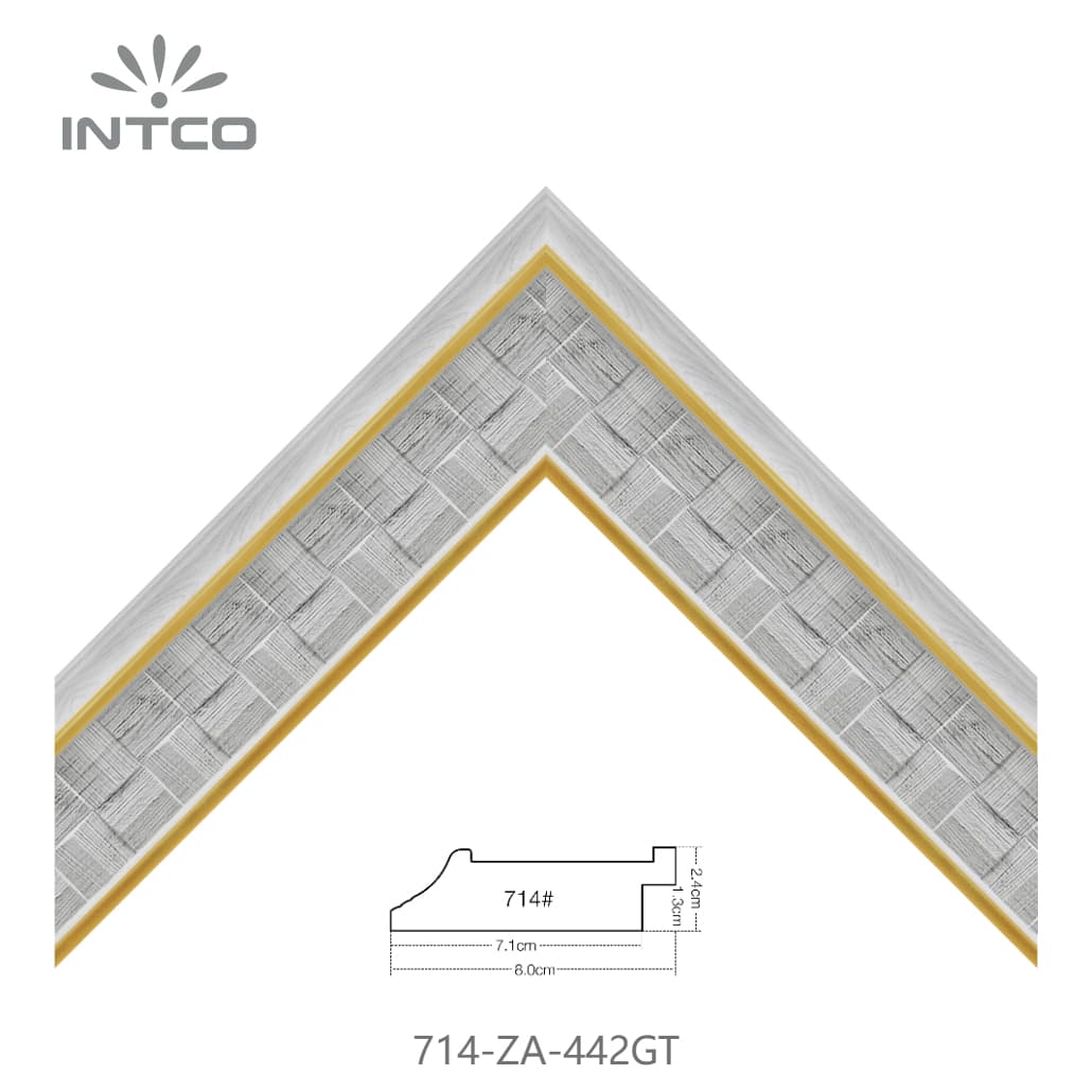 714-ZA-442GT — 8cm PS Picture Frame Moulding
