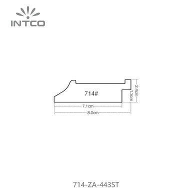 714-ZA-443ST — 8cm PS Bilderrahmenleiste