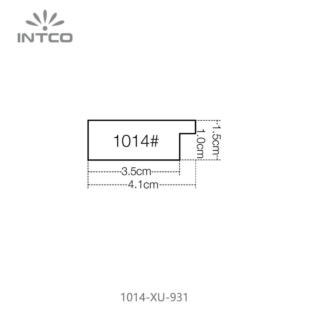 1014-XU-931 — 4.06cm PS Bilderrahmenleiste