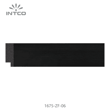 1675-ZF-06 — 3.2cm Black PS Picture Frame Moulding