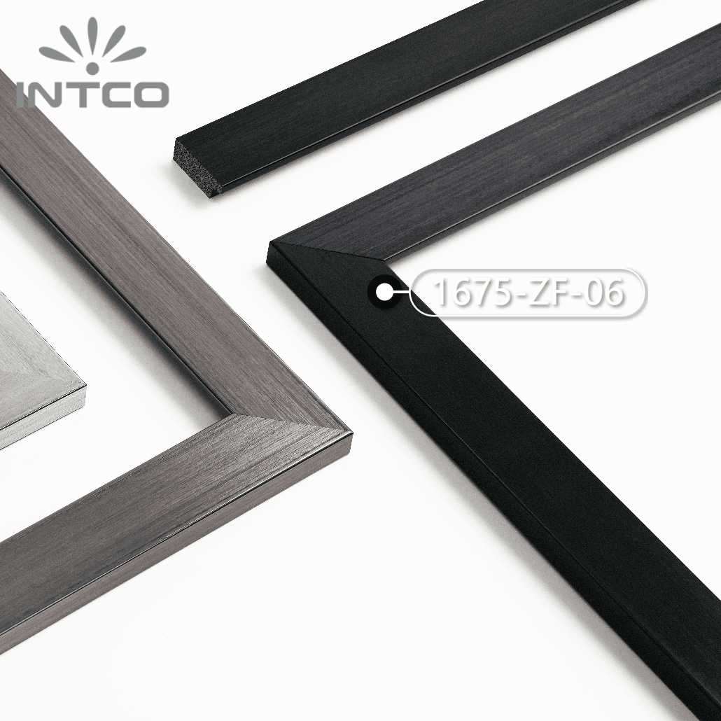 1675-ZF-06 — 3.2cm Black PS Picture Frame Moulding