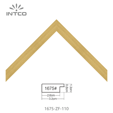 1675-ZF-110 — 3.2cm Gold PS Picture Frame Moulding