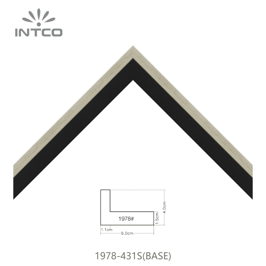 1978-431S(BASE) — 4cm PS Picture Frame Moulding