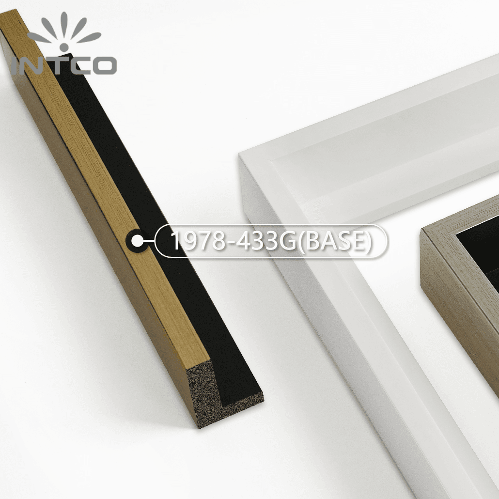 1978-433G(BASE) — 4cm Gold PS Picture Frame Moulding