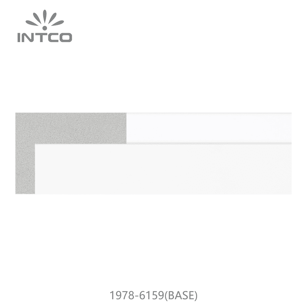 1978-6159(BASE) — 4cm White PS Picture Frame Moulding