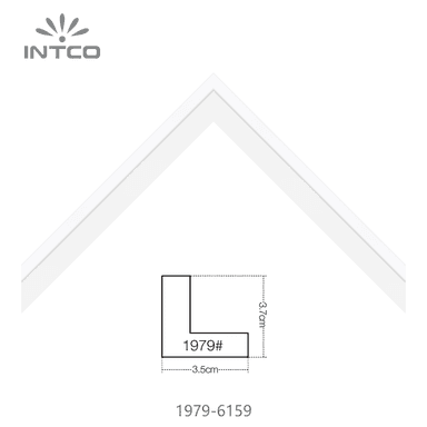 1979-6159 — 3.5cm Blanco PS Moldura para Marco de Fotos