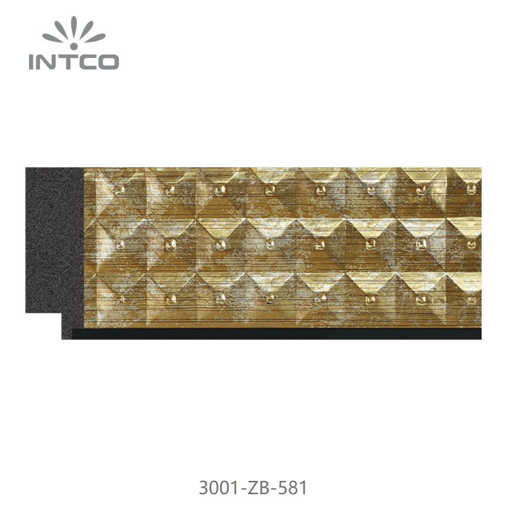 3001-ZB-581 — 5.1cm Gold PS Picture Frame Moulding