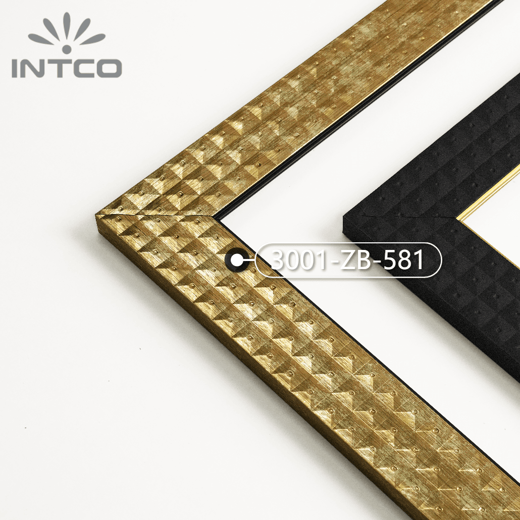 3001-ZB-581 — 5.1cm Gold PS Picture Frame Moulding