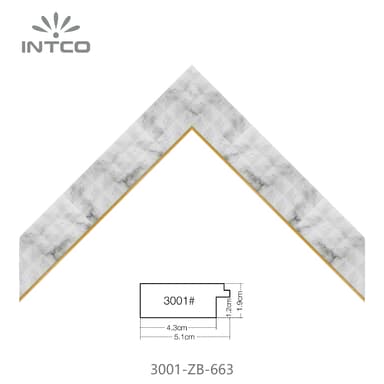 3001-ZB-663 — 5.1cm PS Picture Frame Moulding