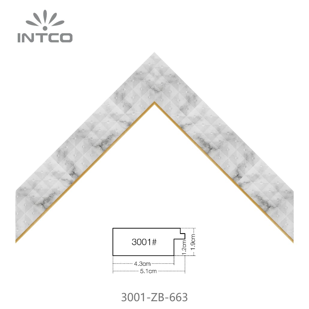 3001-ZB-663 — 5.1cm PS Picture Frame Moulding