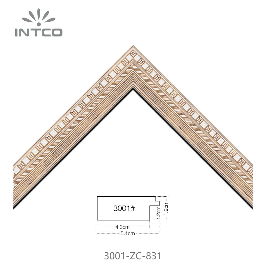 3001-ZC-831 — 5.1cm PS Baguette d'Encadrement